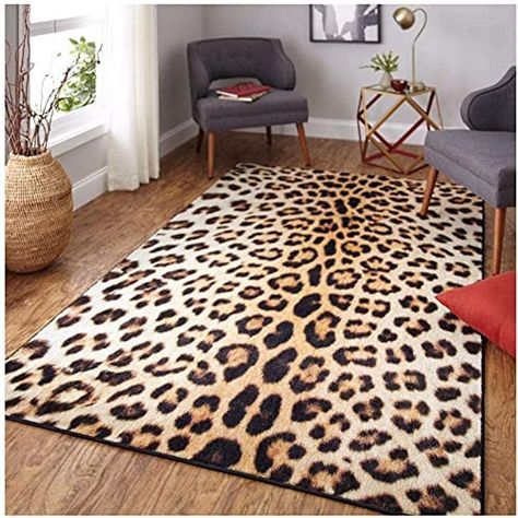 Rug Carpet Area Rugs Living Room Large Rug Shag European Leopard Print Rugs Soft Sexy Room Decoration Modern Living Room Non-Slip Carpet Coffee Table Large Area Rug : Amazon.co.uk: DIY & Tools Leopard Print Bedroom, Leopard Print Rug, Cheetah Spots, Animal Print Decor, Area Rug Brown, Print Rug, Bedroom Area Rug, African Decor, Kids Area