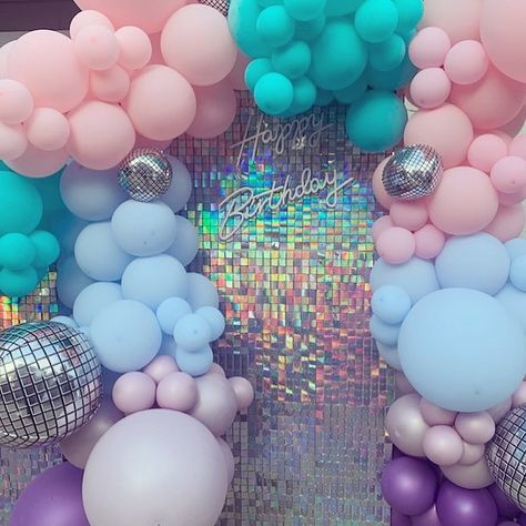 Shimmer wall backdrops and balloons. That is all! 🎤 #balloons #balloondisplay #balloonbackdrop #partydecor #eventdesign #eventdecor #celebration #mkehome #visitmilwaukee #rnc2024 Shimmer Wall Backdrop, Balloon Company, Shimmer Wall, Balloon Display, Balloon Backdrop, Wall Backdrops, Event Decor, Event Design, Milwaukee