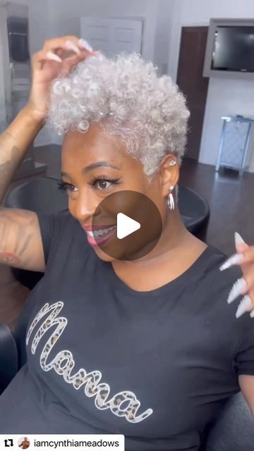 Platinum Natural Hair, Grey Hair Braids African American, Short Styles For Fine Hair Older Women, Gray Dyed Hair Black Women, From Blonde To Gray Hair, Twa Straightened Natural Hair, Natural Grey Short Hair, Black Natural Short Haircut, Gray Hair Short Over 50