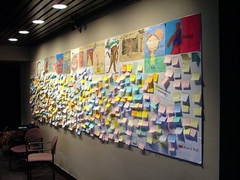 Post It Art, Boards Ideas, Review Board, Goal Board, Stick Notes, Kentucky Fried, Post Its, Business Planner, Grade 3