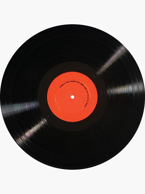 "I Like Vinyl" Sticker by Chairboy | Redbubble Vinyl Aesthetic Png, Music Vinyl Aesthetic, Vinyle Aesthetic, Jaded Aesthetic, Vinyl Collage, Vinyl Icon, Record Sticker, Vinyl Png, Cd Poster