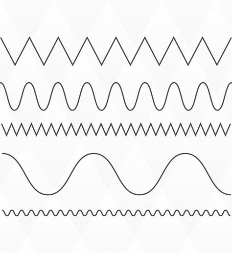 Illustrator tutorial: waveyandcurvyzigzagline Quick Tip: How To Create Wavy And Zig Zag lines In Illustrator Molde, Zig Zag Line Drawing, Zig Zag Tattoo, Zig Zag Lines Art Design, Zig Zag Drawing, Line In Art, Games Drawing, Zig Zag Lines, Lines Drawing
