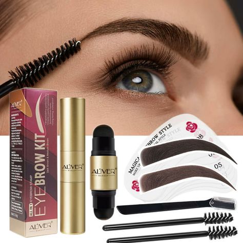 Tattoo Beginner, Eyebrow Template, Eyebrow Stencils, Shimmer Lipstick, Eyebrow Shapes, Eyebrow Stamp, Eyebrow Shaper, Makeup Tips For Older Women, Health Hair