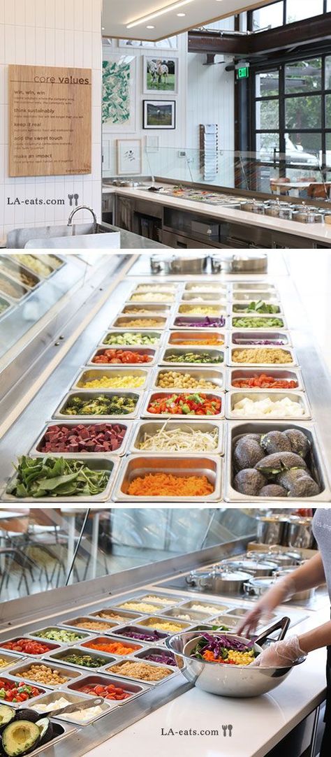 SweetGreen                                                                                                                                                                                 Más Modern Juice Bar, Salad Bar Restaurants, Diy Interior Ideas, Salad Shop, Juice Bar Design, Juice Bars, Roast Beef Sandwich, Sandwich Bar, Smoothie Bar