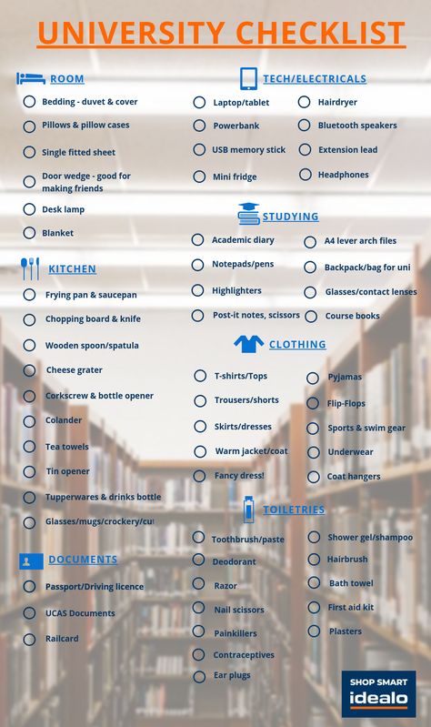 A free printable checklist for future students to make sure they don't forget anything when they pack their cases for uni. Uni Checklist Uk, University Checklist Uk, Uni Accomodation Aesthetic, January Checklist, Uni List, Uni Checklist, University Packing List, Uni Accommodation, Move Out Checklist