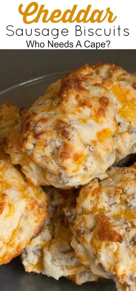 Sausage Breakfast Biscuits, Breakfast Sausage Bites, Breakfast Bakery Items, Cheddar Sausage Biscuits, Bisquick Recipes Biscuits, Bisquick Recipes Breakfast, Xmas Brunch, Cooking Charts, Bisquick Biscuits