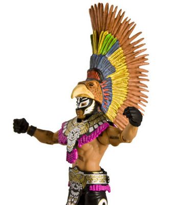 Aztec Costumes | Celebrating and capturing Rey Mysterio's WrestleMania 22 entrance with ... Rey Mysterio Costume, Aztec Outfit, Aztec Costume, Aztec Clothing, Spanish Festivals, Wwf Superstars, Wwe Toys, Wwe Figures, Rey Mysterio