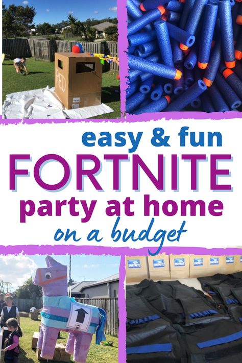 Fortnite party ideas Fortnite Obstacle Course, Fortnite Birthday Games Ideas, Fortnite Birthday Party Decorations Diy, Diy Fortnite Party Decorations, Fornite Theme Birthday Party, Fortnite Scavenger Hunt Ideas, Fortnite Birthday Party Game Ideas, Fortnite Party Decorations Diy, Fortnight Party Food