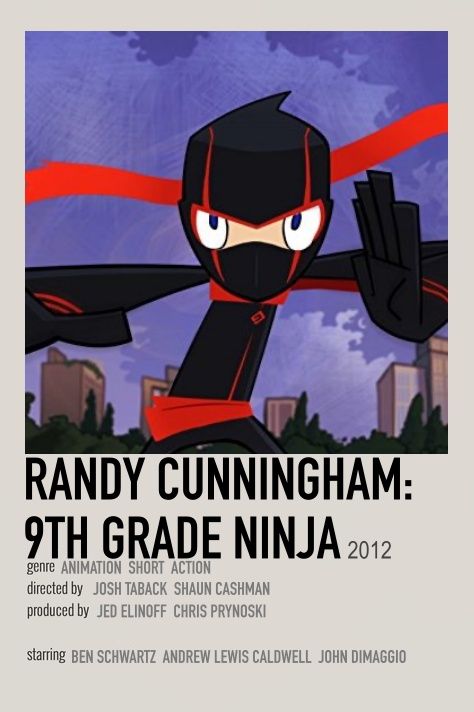 Cartoon 2000, Randy Cunningham 9th Grade Ninja, Old Kids Shows, 2000s Shows, Randy Cunningham Ninja Total, Cartoon Network Art, 2000 Cartoons, Scott Pilgrim Comic, Series Poster