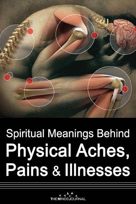 Spiritual Meanings Behind Physical Aches, Pains And Illnesses - The Minds Journal Healing Quotes Spiritual Physical, Orbs Spiritual, Healing Quotes Health, Fitness Lady, Body Aches, Metaphysical Spirituality, Minds Journal, Energy Healing Spirituality, Physical Pain