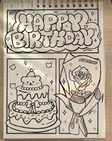 Lukisan Comel, Organizator Grafic, Kartu Valentine, صفحات التلوين, Birthday Card Drawing, Seni Dan Kraf, Kraf Diy, Want To Draw, 강아지 그림