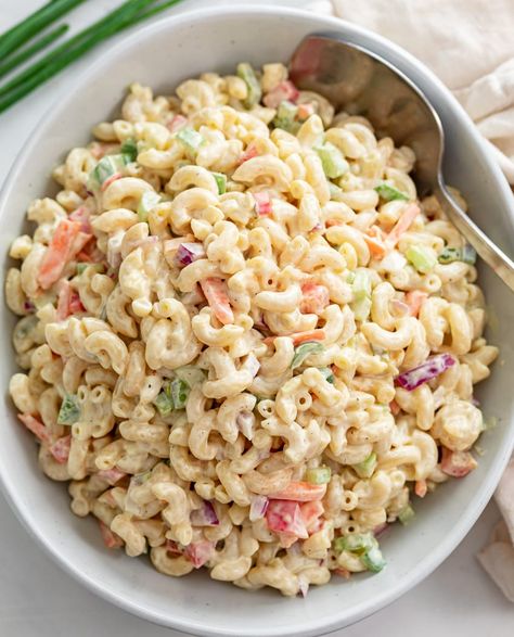 Macaroni Salad Recipe - The Cozy Cook Fried Rice Aesthetic, Egg Fried Rice Recipe Easy, Rice Aesthetic, Fried Rice Egg, Easy Egg Fried Rice, Rice Recipe Easy, Egg Fried Rice Recipe, Chicken Stir Fry With Noodles, The Cozy Cook