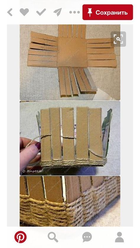 Diy Karton, Craft Paper Storage, Carton Diy, Cushion Storage, Craft Storage Furniture, Craft Table Diy, Craft Room Furniture, Diy Rope Basket, Diy Rangement