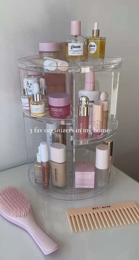 Diy Makeup Organizer, Flot Makeup, Makeup Organization Diy, Skincare Organization, Make Up Organizer, Skin Care Items, Pretty Skin Care, Pretty Skin, Makeup Organizer