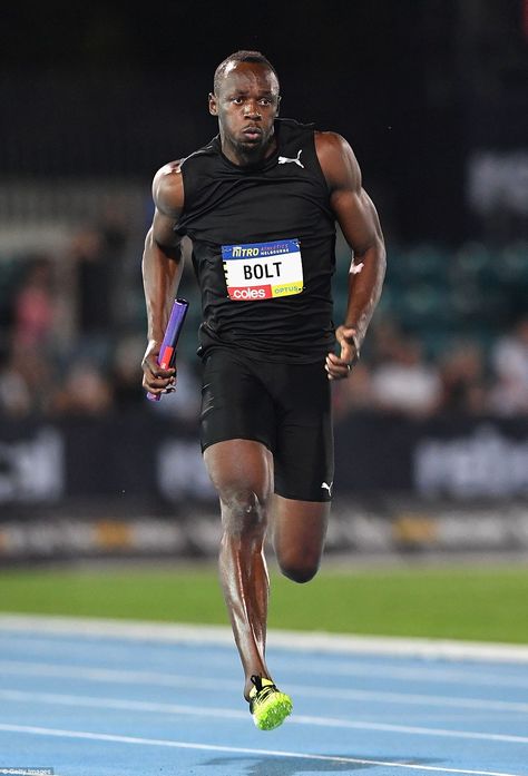 Usain Bolt Workout, Usain Bolt Pose, Usain Bolt Running, Michelle Jenneke, Track And Field Sports, Iconic Pictures, Usain Bolt, Fastest Man, Athletic Men