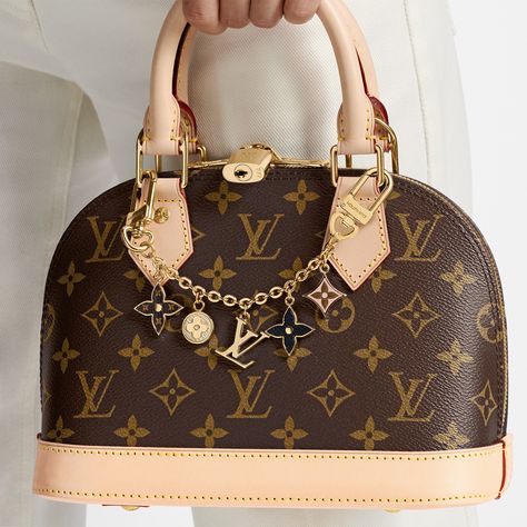 LOUIS VUITTON® - Spring Street Chain Bag Charm - Brown Louis Vuitton Charms Handbags, Small Louis Vuitton Purse, Most Expensive Bag, Lv Monogram Bag, Louis Vuitton Murakami, Louis Vuitton Pattern, Louis Vuitton Watches, Louis Bag, Sac Louis Vuitton