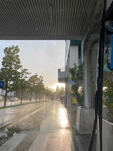 Bonito, Sunny And Rainy Weather, Rain Aesthetic Light, Rain On The Ocean, Rainy Sunny Day Aesthetic, Sunshine After Rain Aesthetic, Sunny Rain Aesthetic, Morning Rain Aesthetic, Rain On A Sunny Day