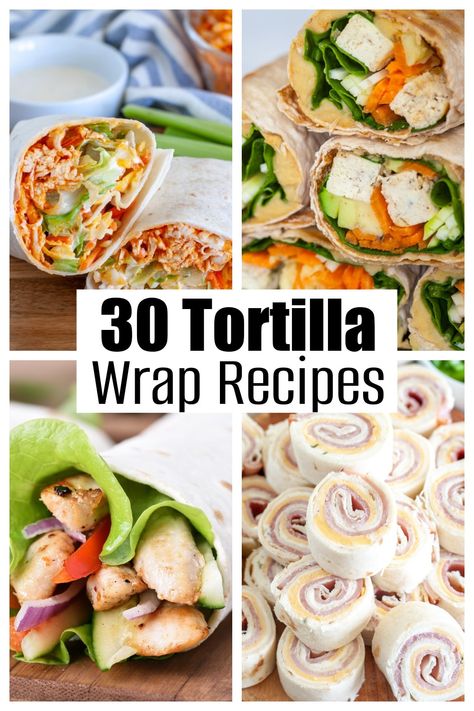 Lunch Wrap Recipes, Healthy Tortilla Wraps, Tortilla Wrap Recipes, Healthy Lunch Wraps, Wraps Recipes Easy, Healthy Tortilla, Tortilla Wrap, Healthy Foods To Make, Healthy Food Menu