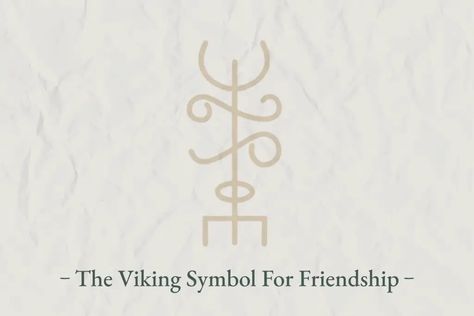 Viking Best Friend Tattoo, Rune For Friendship, Viking Friendship Tattoo, Nordic Matching Tattoos, Eternal Friendship Symbol, Embrace Life Symbol, Friendship Symbols Tattoos, Symbol For Acceptance, Friendship Tattoos With Meaning