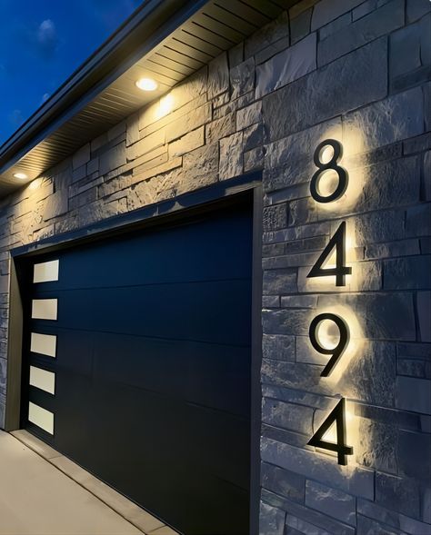 📍📣Note: The listed price is a refundable deposit cost. Please contact us for a price quote and further assistance with your customization requirements. Introducing our Handmade LED House Numbers, a perfect blend of elegance and functionality. Crafted with high-quality metal and steel materials, this Metal Backlit Door Number is designed to enhance the aesthetic appeal of your home or hotel room while providing clear visibility of your address. With its unique illuminated design, these address number signs are perfect for outdoor use and are hardwired for a secure and seamless installation. Highlights: - Handmade LED House Numbers made with top-notch materials - Available in a range of surface color options, including Brushed Gold, Brushed Silver, Matte Black, Mirror Gold, Mirror Silver, Illuminated House Numbers, Led House Numbers, House Address Numbers, Backlit Signs, Led House, Modern House Number, Exterior Makeover, House Number Sign, Hus Inspiration