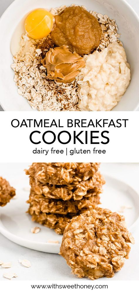 Healthy Toddler Meals, Breakfast Oat Cookies, Healthy Oatmeal Breakfast Cookies, Healthier Breakfast, Healthy Oatmeal Breakfast, Oatmeal Breakfast Cookies, Toddler Breakfast, Oat Cookies, Healthy Oatmeal