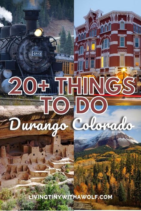 20+ Best Things To Do In Durango, Colorado This Summer Durango Colorado With Kids, Durango Colorado Summer, Colorado Roadtrip, Rv Roadtrip, Western Colorado, Denver Travel, Colorado Trail, Road Trip To Colorado, Colorado Trip
