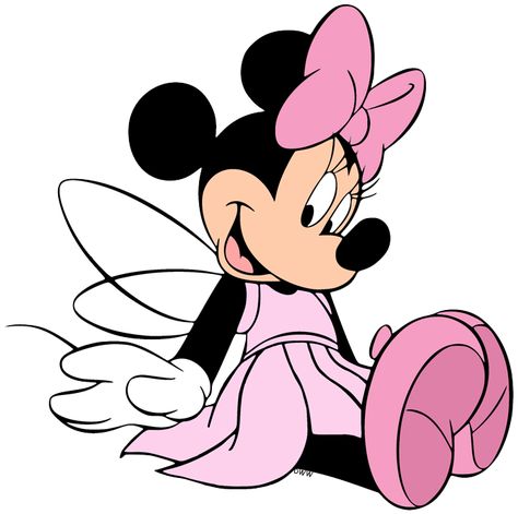 Clip art of Minnie Mouse dressed as a fairy #disney, #minniemouse Mouse Clip Art, Minnie Mouse Stickers, Disney Characters Christmas, Riding A Unicorn, Cartoon Template, Mouse Paint, Cute Dragon Drawing, Minnie Mouse Images, Minnie Mouse Costume