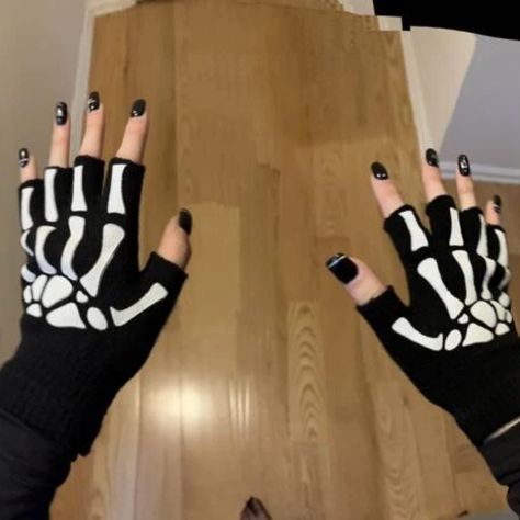 Fingerless Gloves Skeleton, Fingerless Skeleton Gloves, Cute Gloves, Skeleton Gloves, Cream Gloves, Paw Gloves, Printed Gloves, Long Leather Gloves, Leather Gloves Women