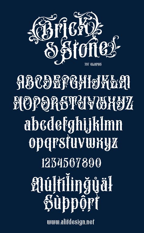 Whether you’re designing for weddings, formal events, historical projects, or simply seeking to add a touch of classic sophistication to your work, the Brick and Stone Victorian Typeface will exceed your expectations. Embrace the elegance of the past and unlock a world of creative potential with this remarkable font. Victorian Signage, Victorian Typeface, Free Script Fonts Download, Fancy Lettering Fonts, Victorian Lettering, Victorian Fonts, Lettering Styles Alphabet, Tattoo Lettering Styles, Best Script Fonts