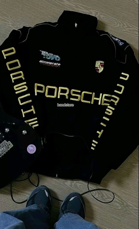 Porsche Jacket, Vintage Racing Jacket, Fotografi Iphone, Racing Jacket, Chill Outfits, Modieuze Outfits, Swaggy Outfits, Mode Inspo, Casual Style Outfits