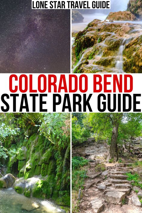 Colorado Bend State Park is home to one of the best waterfalls in Texas, excellent hiking, and beautiful caves. Here are the best things to do in Colorado Bend State Park! best hikes in colorado bend texas | hiking in colorado bend state park | gorman falls texas | texas gorman falls | texas waterfalls | best state parks in texas | state parks near austin | day trips from austin | best state parks in texas hill country | camping in colorado bend state park | what to do in colorado bend texas Nature, Texas Hiking, Colorado Bend State Park, Hiking In Texas, Texas State Parks, State Park Camping, Travel Texas, San Bernardino California, Texas Parks