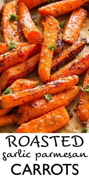 Garlic Parmesan Carrots, Parmesan Carrots, Tailgate Treats, Roasted Carrots Recipe, Roasted Vegetable Recipes, Carrot Recipes, Veggie Side Dishes, Garlic Parmesan, Roasted Carrots