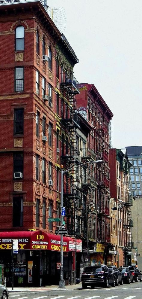 Lower East Side Nyc Aesthetic, Lower East Side Nyc, Downtown Buildings, Nyc History, City Scapes, Budget Vacation, Nyc Aesthetic, Fire Escape, Budget Planer