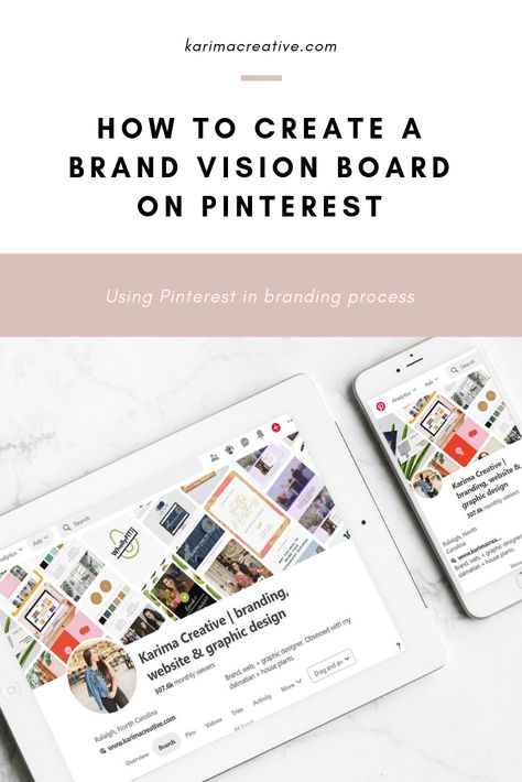 #karimacreative When starting my brand or web design process with a new client, I always ask them to create a brand vision board. Find 4 steps how to do it in a way that does not feel overwhelming and actually produces results. #branding #graphicdesigntips Graphic design tips for branding. Brand Vision Board, Vision Board On Pinterest, Business Vision Board, Business Things, Brand Vision, Graphic Design Website, Branding Process, Blogging Ideas, Create A Brand