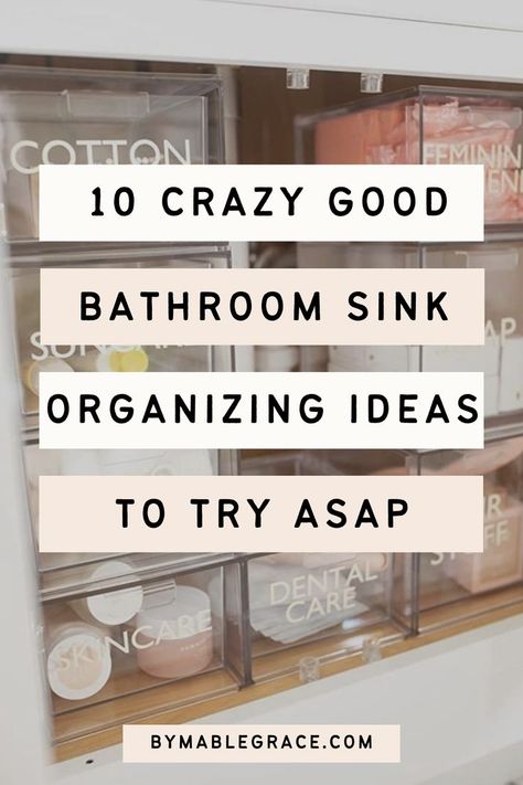 Organisation, Storage Idea For Small Bathroom, Waterpik Storage, Bathroom Sink Organization Ideas, Organize Under Bathroom Sink, Bathroom Drawer Organization Ideas, Girls Bathroom Organization, Under Bathroom Sink Organization, Kids Bathroom Organization