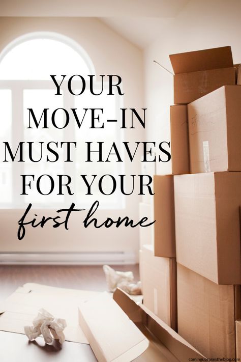 1st House Decor, Moving Into First Home Checklist, Essentials When Moving Into A New Home, First Home Registry Checklist, First Time Home Buyer Essentials, Checklist For First Home, First Home With Husband, Moving To A New House Checklist, What Do You Need When You Move Out