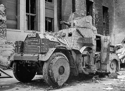 https://flic.kr/p/qCX2MC | GerArcarWreckBerlin45 Berlin 1945, Wwii Vehicles, Haunting Photos, Armoured Vehicles, Wwii Photos, Armored Vehicles, Offroad Vehicles, Historical Photos, Military Vehicles