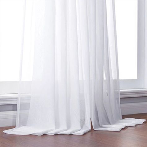 Organza Curtains, Beige Curtains, Window Sheers, Cheap Curtains, White Drapes, Tulle Curtains, Window Types, Voile Curtains, Curtains For Living Room