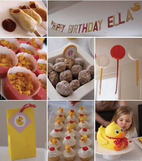 Featured Client-Rubber Ducky Party Theme – At Home With Natalie Duck Theme Birthday Party, Duck Birthday Theme, Ducky Party, Childrens Party Food, Duck Food, Rubber Ducky Party, Duck Party, Kids Birthday Party Food, Duck Cake