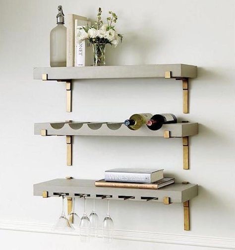 Serve Cocktails Like an Adult With A Classy Vertical Bar Bar Furniture For Sale, Iron Pipe Shelves, Bar A Vin, Bar Shelves, Modern Contemporary Homes, Bar Shelf, House Decor Modern, Vertical Bar, Furniture For Sale