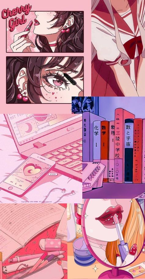 wallpaper 🩷 Phone Anime Wallpaper Aesthetic, Ipad Aesthetic Wallpaper Anime, Tablet Wallpaper Aesthetic Anime, Retro Anime Wallpaper Aesthetic, Anime Ipad Wallpaper Aesthetic, Kawaii Wallpaper Desktop Pink, Pink Phone Asthetic, Lovesick Aesthetic Wallpaper, Egirl Background