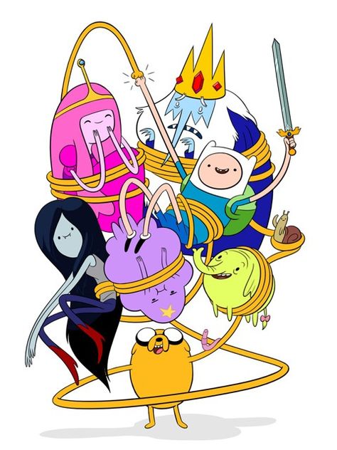 adventure time print by phil rynda. Adventure Time Cast, Adventure Time Poster, Fin And Jake, Adventure Time Tattoo, Pendleton Ward, Adveture Time, Land Of Ooo, Adventure Time Characters, Adventure Time Wallpaper