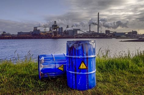 Waste from thousands of old industrial sites may be released by floods Ocean Food, Chemical Waste, Solar Tubes, Liquid Waste, Industrial Waste, Hazardous Waste, Waste Collection, Waste Disposal, Cause And Effect