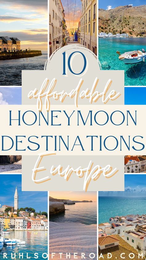 Good Honeymoon Destinations, Inexpensive Honeymoon Destinations, Spain Honeymoon Destinations, Honeymoon In Croatia, Second Honeymoon Ideas, Simple Honeymoon Ideas, Honeymoon Europe Destinations, Affordable European Destinations, Portugal Honeymoon Itinerary