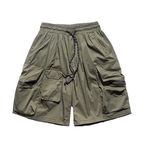 Urban Shorts, Parachute Shorts, Shorts Streetwear, Mens Cargo Shorts, Parachute Cargo, Half Pants, Cargo Outfit, Simple Sweatshirt, Streetwear Shorts