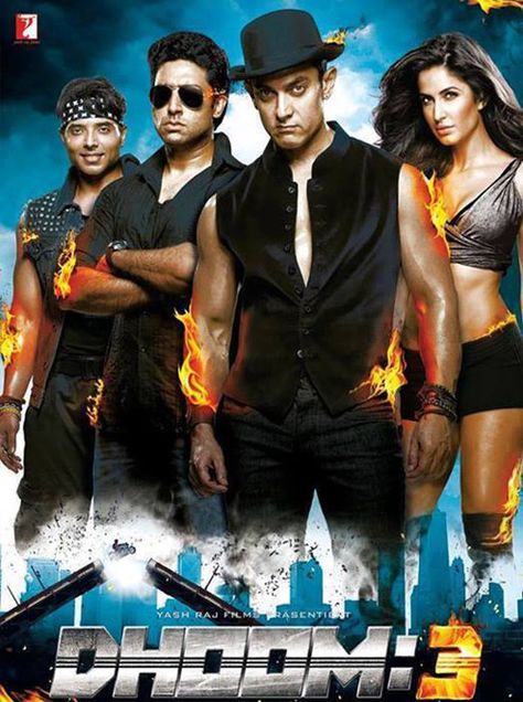 DHOOM 3 كاترينا كيف, Dhoom 3, Tam Film, Hindi Bollywood Movies, Best Bollywood Movies, Film Trailer, Bollywood Posters, Bollywood Cinema, Aamir Khan