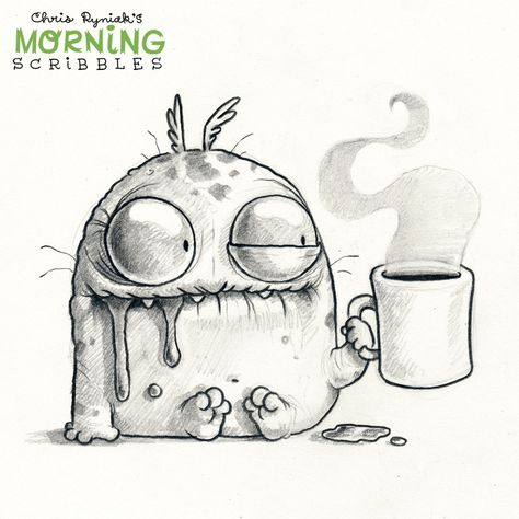 https://flic.kr/p/XYSyYa | 733 Morning Scribbles, Monster Drawings, Chris Ryniak, Friendly Monster, Cute Monsters Drawings, Doodle Monster, Monster Drawing, Funny Drawings, Arte Sketchbook