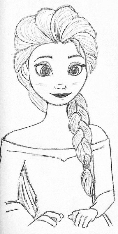 Elsa from Frozen, my tribute to the last wonderful Disney movie Movie Sketches, Sketches Disney, Princess Sketches, Draw Disney, Elsa From Frozen, Easy Disney Drawings, Disney Drawings Sketches, Desen Realist, Couple Drawing