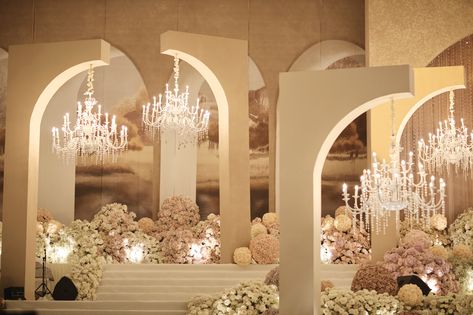 Vitou & Phanin| Wedding Reception Concept, design and installation by: La Couture Phnom Penh -------------------------- La Couture always bring You the Next Level Wedding Contact Us for Info 090 707 777 | 077 861 666 Telegram: https://t.me/lacouturepp #LACOUTUREPHNOMPENH #WEDDINGDECORATION #PHNOMPENH #THENEXTLEVELWEDDING Arch Stage Design, White Wedding Stage Decor, Thai Wedding Decor, Modern Wedding Stage Design, Reception Stage, Reception Stage Decor, Modern Wedding Design, Wedding Stage Decor, Head Table Wedding