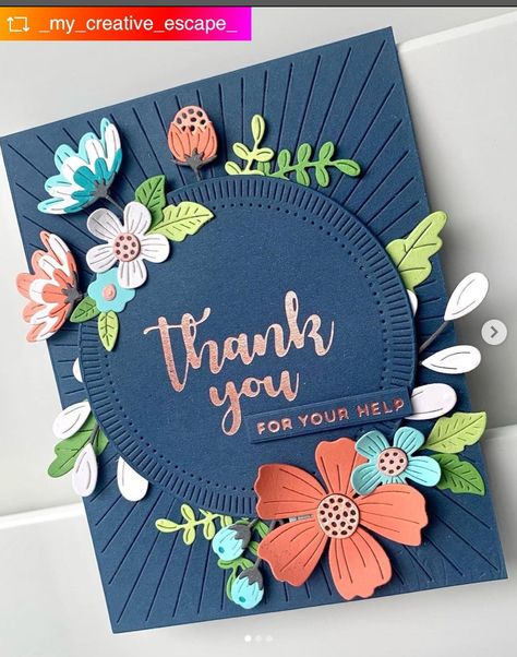 Cards Handmade Flowers, Handmade Greeting Card Designs, Maluchy Montessori, Card Design Handmade, Paper Flower Crafts, Paper Crafts Card, Spellbinders Cards, Birthday Cards Diy, Paper Crafts Cards